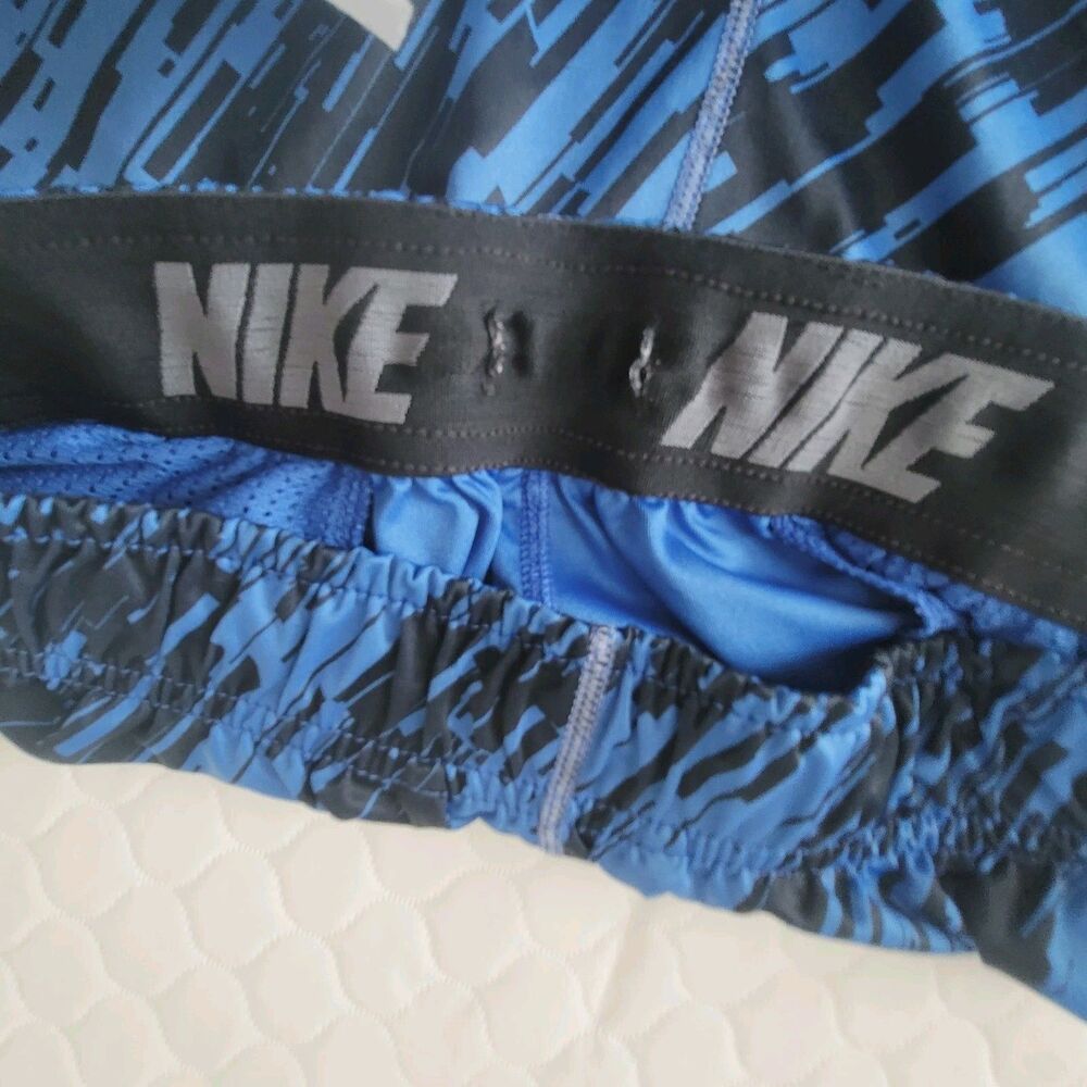 Nike Dri-Fit Activewear Shorts Mens Size S Small Blue Black Pockets - Picture 5 of 9